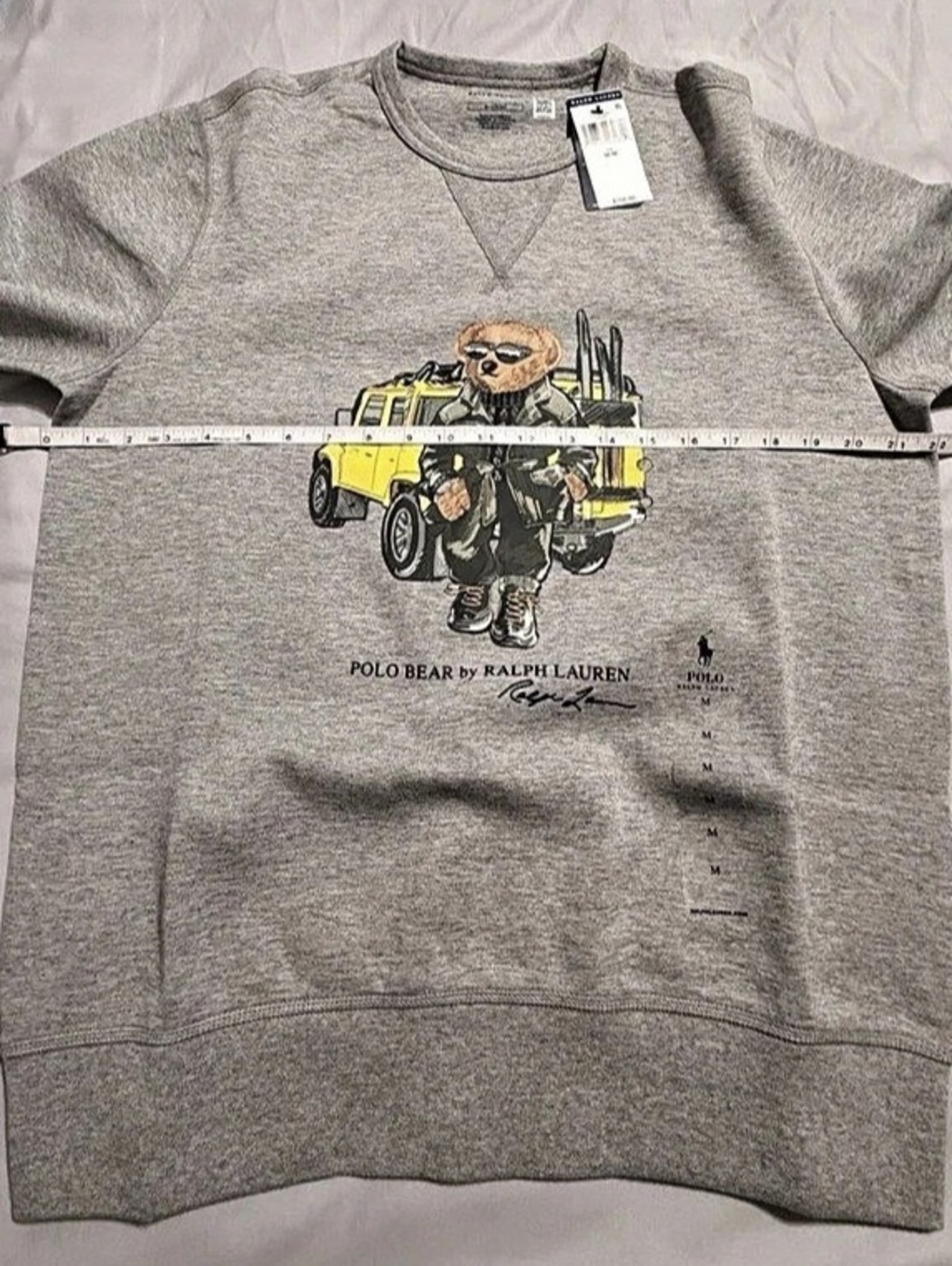 Polo Ralph Lauren Polo Bear Double-Knit Sweatshirt Gray